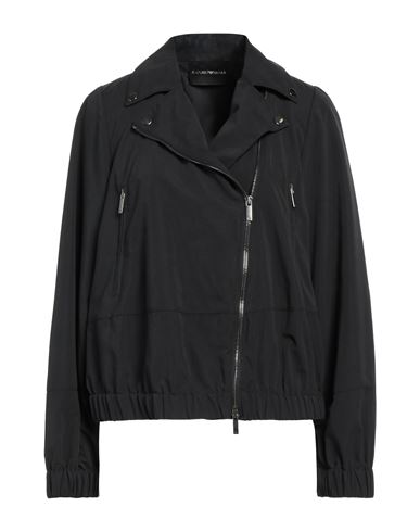 Emporio Armani Woman Jacket Black Size 12 Polyester