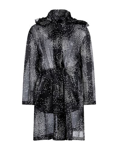Emporio Armani Woman Overcoat & Trench Coat Midnight Blue Size 14 Silk, Polyamide