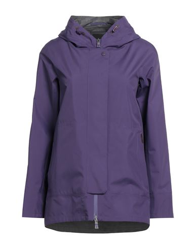 Herno Laminar Woman Jacket Purple Size 4 Polyester, Ptfe - Polytetrafluoroethylene In Purple