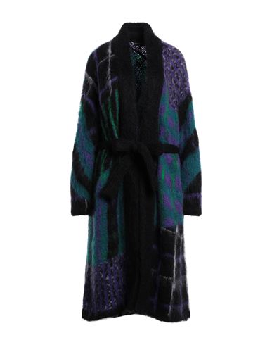 Emporio Armani Woman Coat Purple Size 6 Mohair Wool, Polyamide