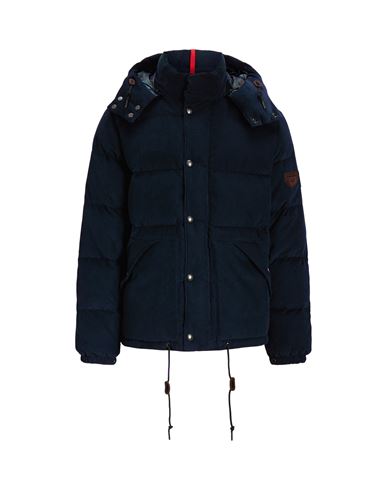 Polo Ralph Lauren Water-repellent Corduroy Down Jacket Man Down Jacket Black Size Xl Cotton