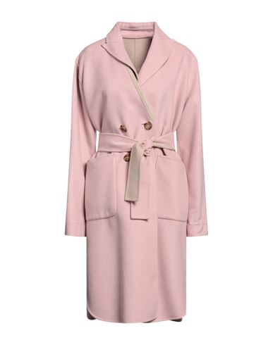 Eleventy Woman Coat Pink Size 6 Wool