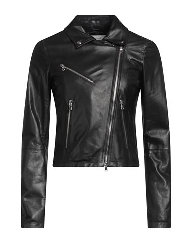 Accuà By Psr Woman Jacket Black Size 2 Soft Leather