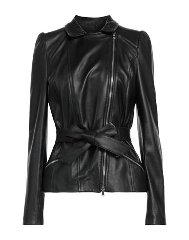 Accuà By Psr Woman Jacket Black Size 6 Soft Leather