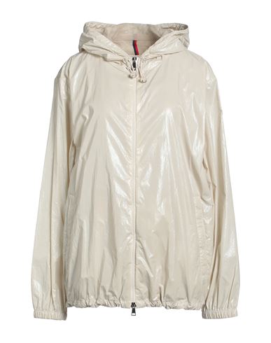 Moncler Woman Jacket Beige Size 4 Cotton, Polyamide