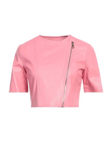 Kartika Woman Jacket Pink Size 6 Polyurethane, Viscose