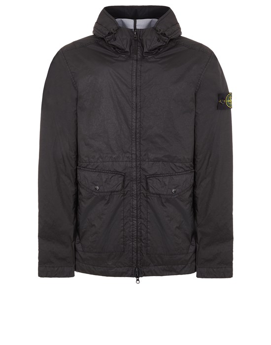 Stone Island Lightweight Jacket Black Polyamide In Black
