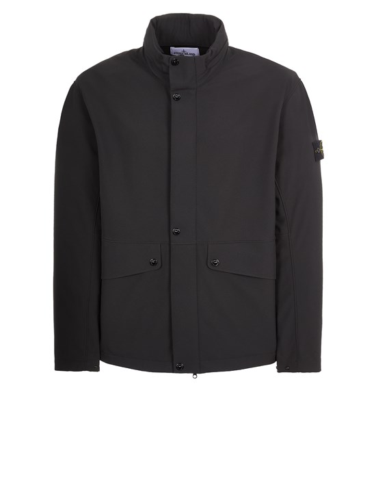LIGHTWEIGHT JACKET Man 40327 LIGHT SOFT SHELL-R_e.dye® TECHNOLOGY IN RECYCLED POLYESTER Front STONE ISLAND