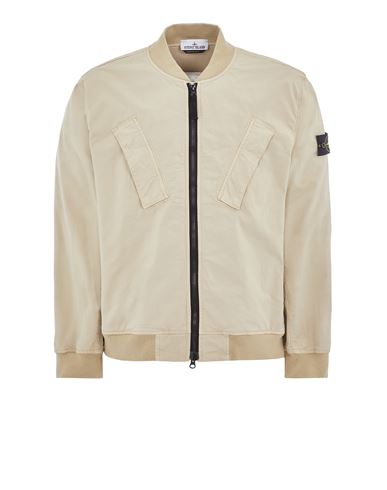 Stretch Cotton Twill Bomber Jacket