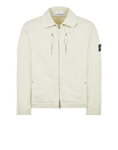 Stone Island Veste Légère Vert Coton, Lyocell In Vert