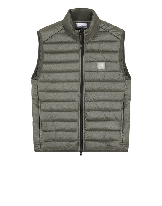 Gilet Homme G0524 LOOM WOVEN CHAMBERS R-NYLON DOWN-TC Front STONE ISLAND