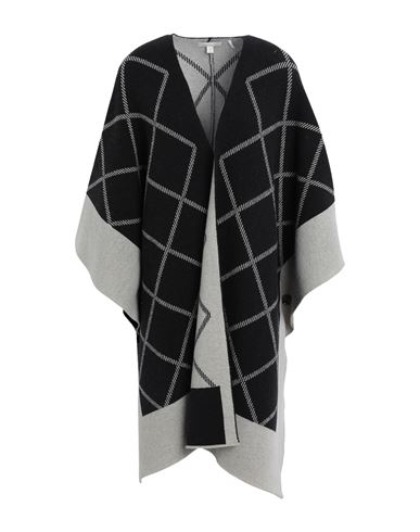 BARBOUR BARBOUR WOMAN CAPES & PONCHOS BLACK SIZE ONESIZE WOOL, POLYAMIDE