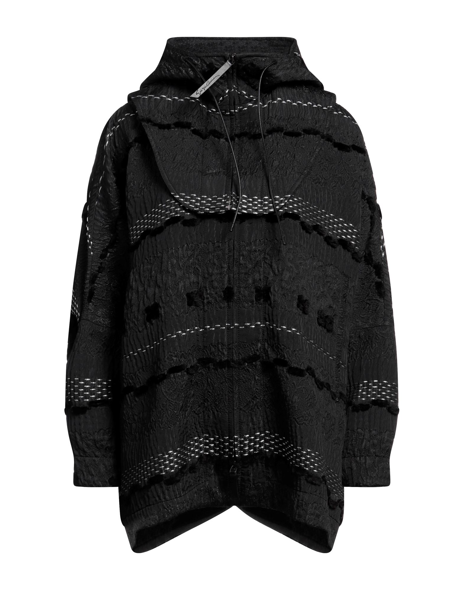 《セール開催中》GIORGIO ARMANI レディース ジャケット＆ブルゾン ブラック 38 アクリル 38% / ポリエステル 35% / バージンウール 18% / アセテート 9% / ウール