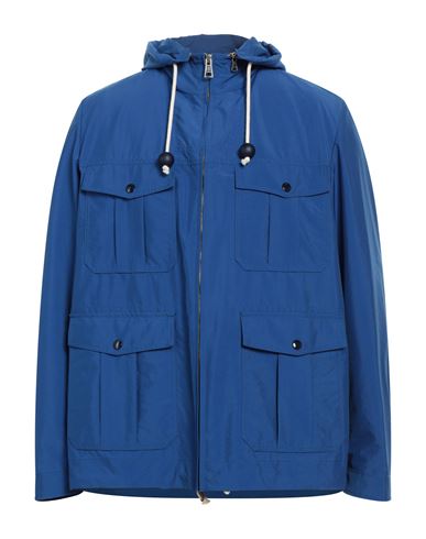 L'impermeabile Man Jacket Bright Blue Size 42 Polyamide, Polyester