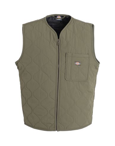 Shop Dickies Thorsby Liner Vest Man Jacket Military Green Size L Polyamide