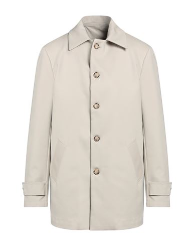 Roberto P  Luxury Roberto P Luxury Man Overcoat & Trench Coat Beige Size 48 Cotton, Polyamide, Elastane