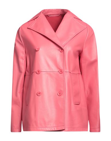 Sword 6.6.44 Woman Overcoat Pink Size 6 Soft Leather