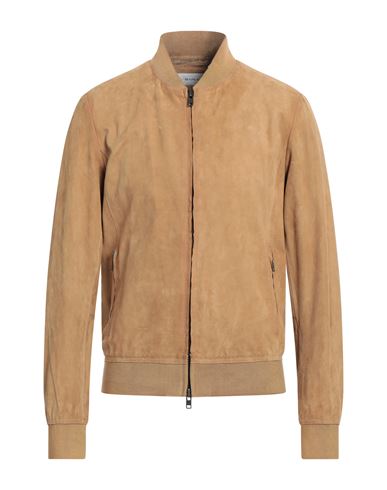 Bully Man Jacket Camel Size 40 Soft Leather In Brown