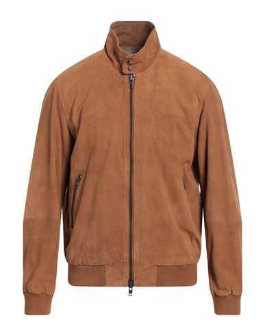 Bully Man Jacket Camel Size 40 Soft Leather In Brown