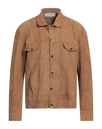 Bully Man Jacket Camel Size 40 Soft Leather In Beige