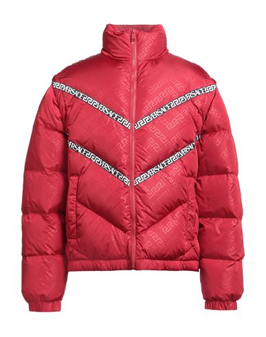 Versace Man Puffer Red Size 44 Polyamide, Polyester In Red