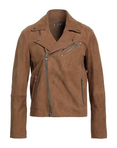 Bully Man Jacket Camel Size 46 Soft Leather In Beige