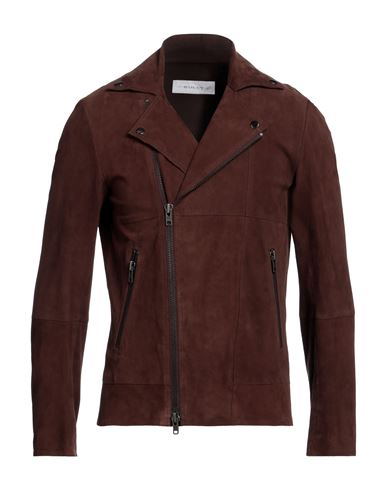 Shop Bully Man Jacket Cocoa Size 40 Soft Leather In Brown