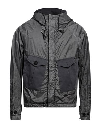 Shop Ten C Man Jacket Lead Size 38 Polyamide In Grey