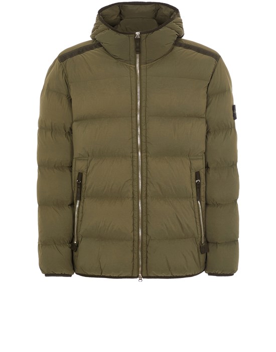 Sold out - STONE ISLAND 43728 SEAMLESS TUNNEL NYLON DOWN-TC Jacket Man Olive Green