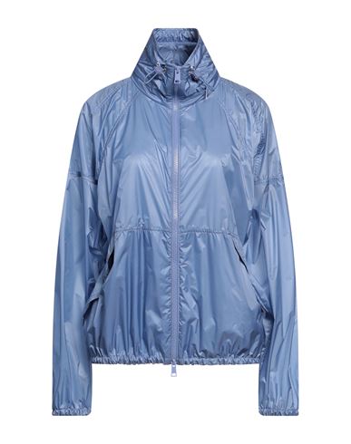 Moncler Woman Jacket Slate Blue Size 2 Polyamide