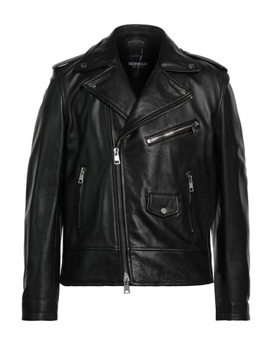 Dondup Man Jacket Black Size 46 Calfskin