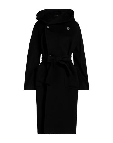 Tagliatore 02-05 Woman Coat Black Size 10 Cashmere, Cupro