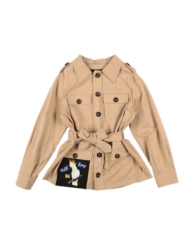 Shop Dolce & Gabbana Toddler Boy Overcoat & Trench Coat Sand Size 6 Cotton, Elastane, Polyester In Beige