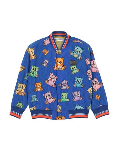 Dolce & Gabbana Toddler Boy Jacket Blue Size 7 Polyamide In Blue