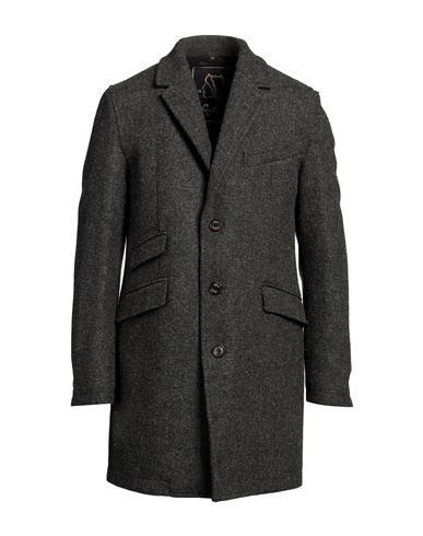 Shop Sealup Man Coat Dark Green Size 46 Virgin Wool