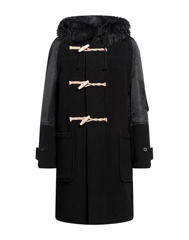 Shop Junya Watanabe Comme Des Garçons Woman Coat Black Size S Wool, Nylon