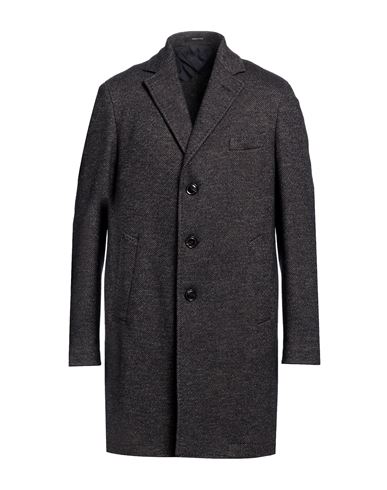 Shop Angelo Nardelli Man Coat Midnight Blue Size 44 Virgin Wool, Cotton