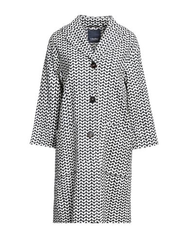's Max Mara Woman Overcoat & Trench Coat Midnight Blue Size 10 Cotton, Elastane