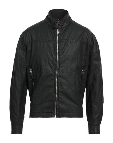Messagerie Man Jacket Black Size L Linen, Polyurethane