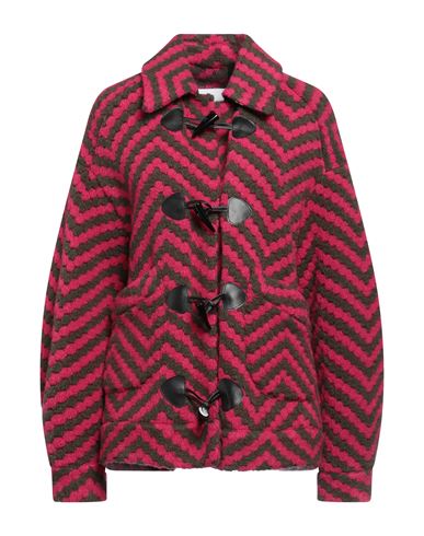 Shop De' Hart Woman Jacket Fuchsia Size 4 Polyester, Wool In Pink