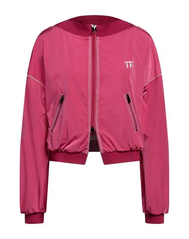 Tom Ford Woman Jacket Fuchsia Size 4 Polyamide, Polyester, Elastane In Pink