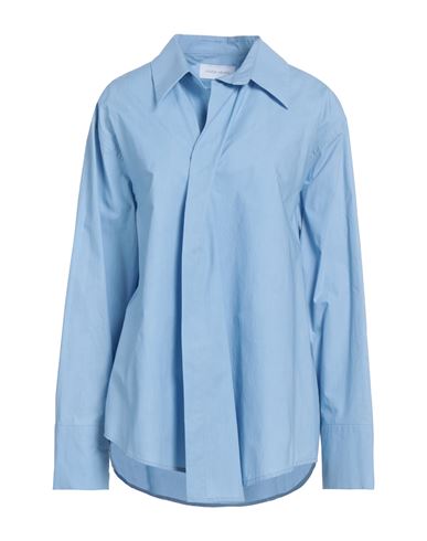 Christian Wijnants Woman Shirt Light Blue Size 8 Cotton