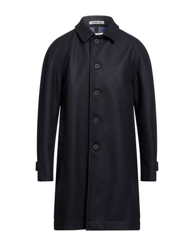 Esemplare Man Coat Midnight Blue Size 38 Virgin Wool, Polyester, Polyamide, Cashmere