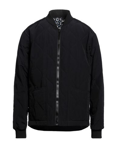 Msgm Man Jacket Black Size 40 Polyamide