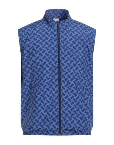 Shop Drumohr Man Jacket Slate Blue Size Xl Polyester