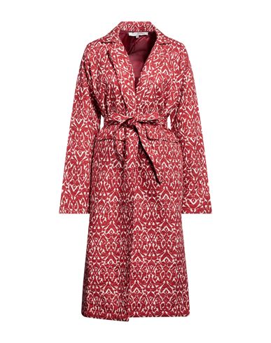 Connor & Blake Woman Coat Red Size S Viscose, Polyester