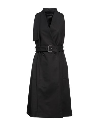 Bcbgmaxazria Woman Overcoat & Trench Coat Black Size 8 Cotton, Elastane