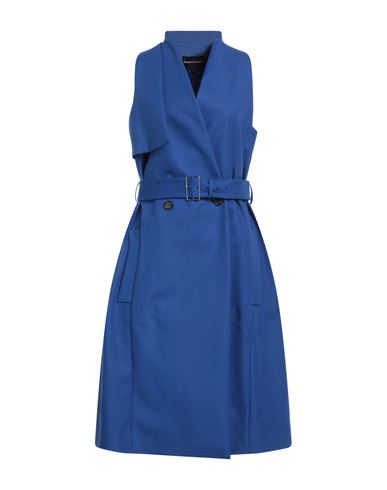 Bcbgmaxazria Woman Overcoat & Trench Coat Blue Size 6 Cotton, Elastane