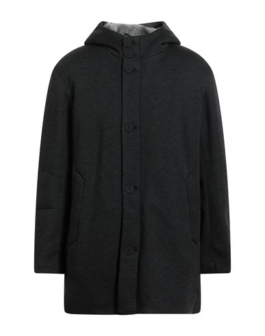 Esemplare Man Coat Steel Grey Size 40 Viscose In Black