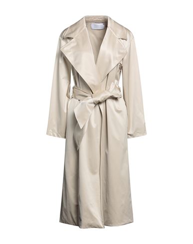 Harris Wharf London Woman Overcoat Beige Size 10 Polyester